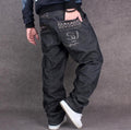 Fashion Tide Jeans Mens Loose Leisure Big Size 42 44 Hip Hop Man's Jeans Plus Size Cowboy Denim Trousers men's wear 2017 New