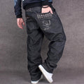 Fashion Tide Jeans Mens Loose Leisure Big Size 42 44 Hip Hop Man's Jeans Plus Size Cowboy Denim Trousers men's wear 2017 New