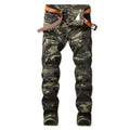 2018 Fashion New Men's Denim Camouflage pants Casual Stretch Jeans Man's personality slim trousers w249