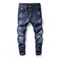 2019 Fashion New Men's Casual Boutique Denim Trousers / Man's Washed White Slim Jeans