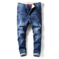 2019 Summer Fashion New Men's Casual Boutique Jeans / Man's Slim Skinny Hole Hole Pencil Denim Trousers